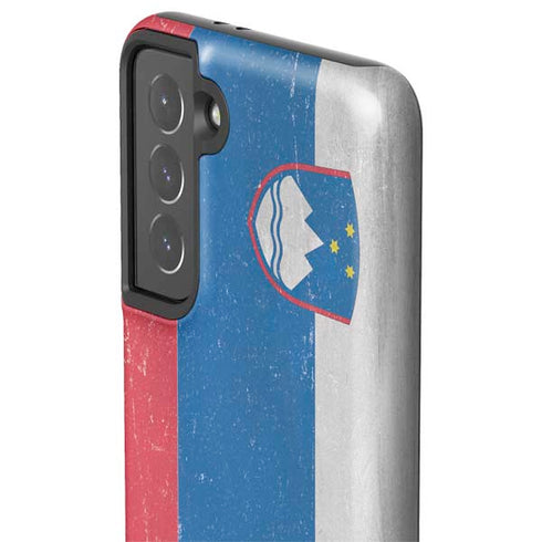Slovenia Flag Distressed Galaxy S21 5G Pro Case